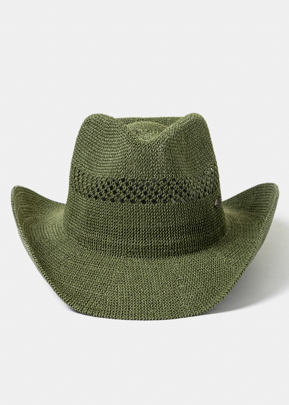 Green Knitted Cowboy Hat